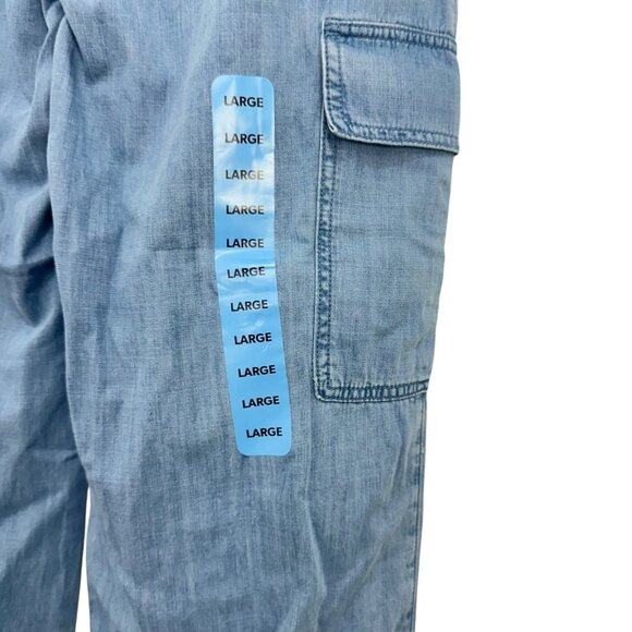 Social Standard By Sanctuary Womens Pull-On Cargo Pants SZ Large Elastic Waist - Picture 9 of 10